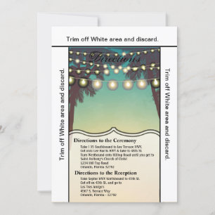 3.5x6 Directions Card Beach Sunset Palm Trees Stri