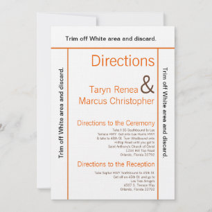 3.5x6 Directions Card Brown Oran Chevro