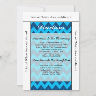 3.5x6 Directions Card Chevron Blues