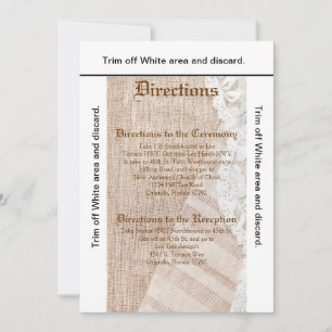 3.5x6 Directions Card Country Lace Handkerchief