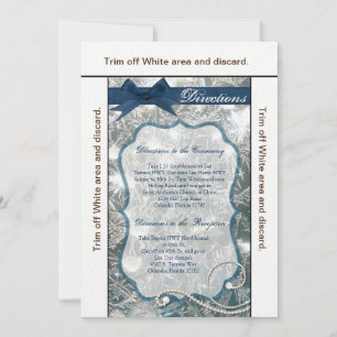 3.5x6 Directions Card Cracked Ice Winter Snow Iced