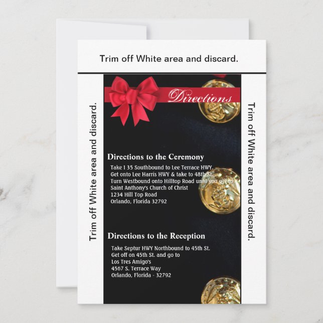 3.5x6 Directions Card Marine Dress Blues Uniform (Front)