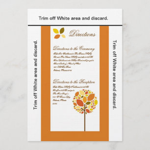 3.5x6 Directions Card Modern Autumn