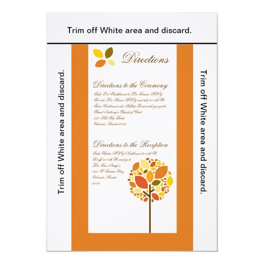 3.5x6 Directions Card Modern Autumn