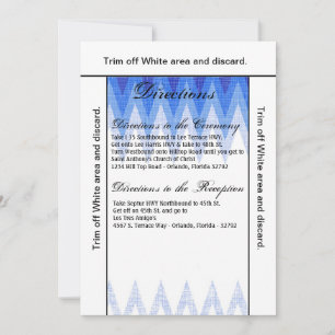 3.5x6 Directions Card Ombre Chevron Blue