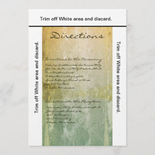 3.5x6 Directions Card Vintage Floral