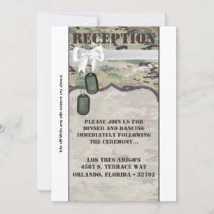 3.5x7 Reception Card Army Air Force  OCP Camo Unif