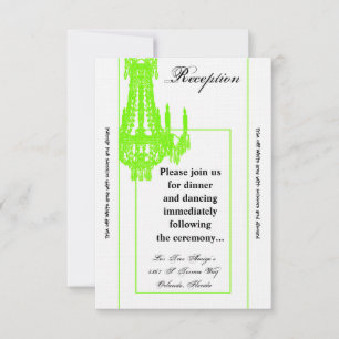 3.5x7 Reception Card Crystal Chandelier Glitz Glam