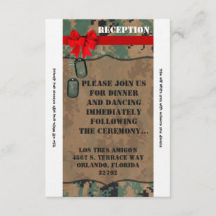 3.5x7 Reception Card Marine DIGITAL PRINT Un
