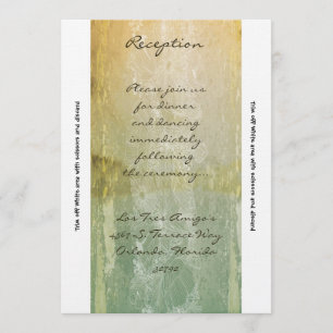 3.5x7 Reception Card Vintage Floral