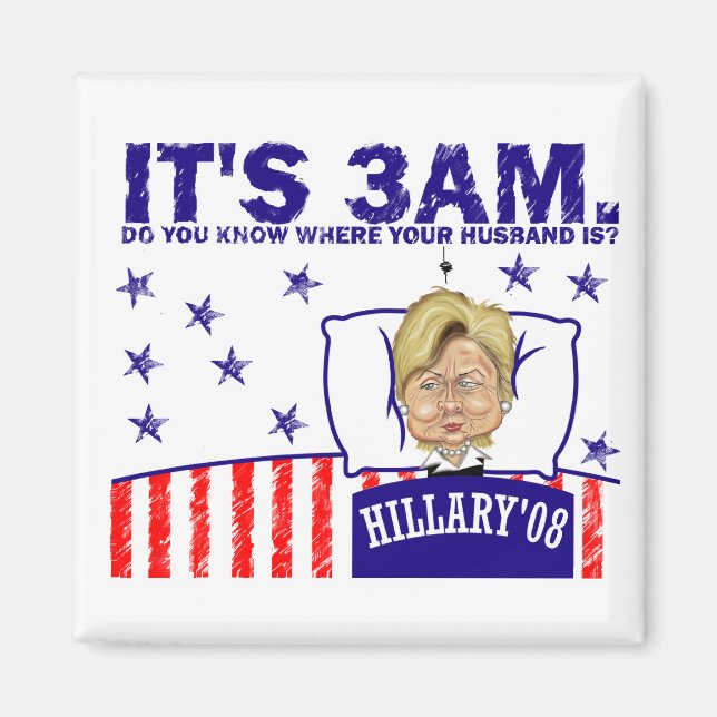 3-AM-HILLARY Magnet (Front)