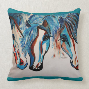 3 AMIGO   HORSES CUSHION
