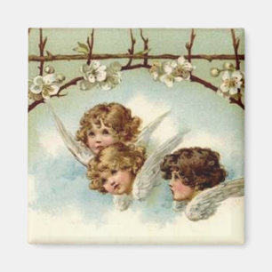 3 Angels Under Flower Arch - Magnet