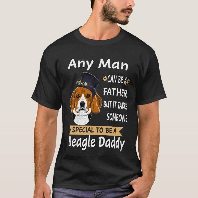 3 Any Man Beagle Daddy T-Shirt (Front)