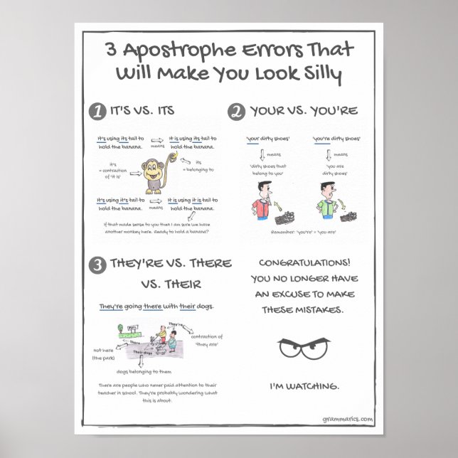 3 Apostrophe Errors That Will Make You Look Silly Poster (Front)