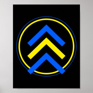 3 Arrow Logo Down Syndrome  Poster