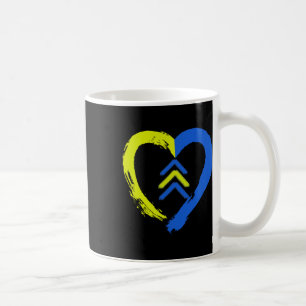3 Arrows Heart Love Down Syndrome Awareness Coffee Mug