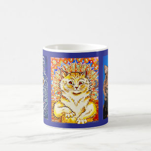 3 Art Cats by Louis Wain, Coffee Mug
