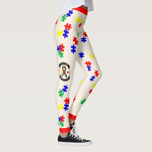 # 3 Autism Awareness  - Leggings (Right)