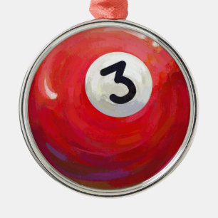 3 Ball Metal Tree Decoration