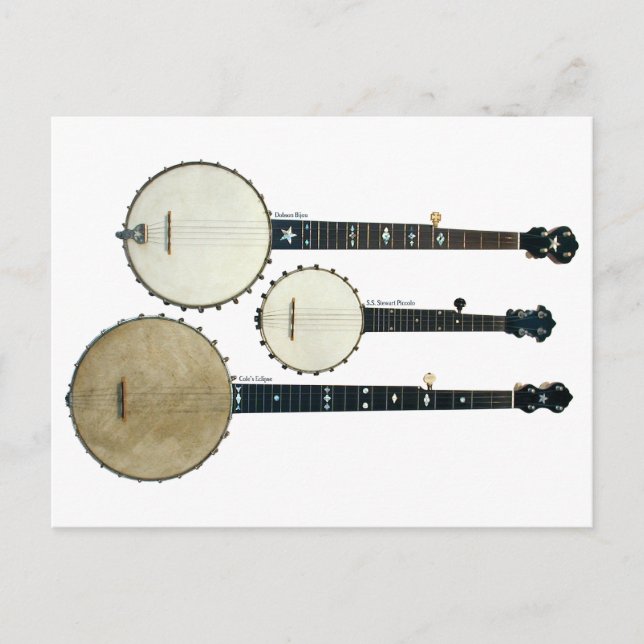 3 Banjos Postcard (Front)