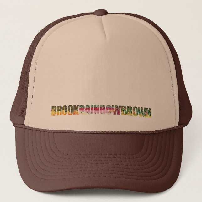 3 Beautiful Trout Skins Trucker Hat (Front)