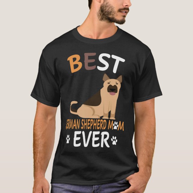 3 Best German Shepherd Mum Ever T-Shirt (Front)