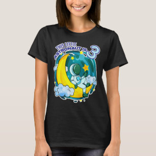 3 Birthday Boy Three Years Old Astronaut Space T-Shirt