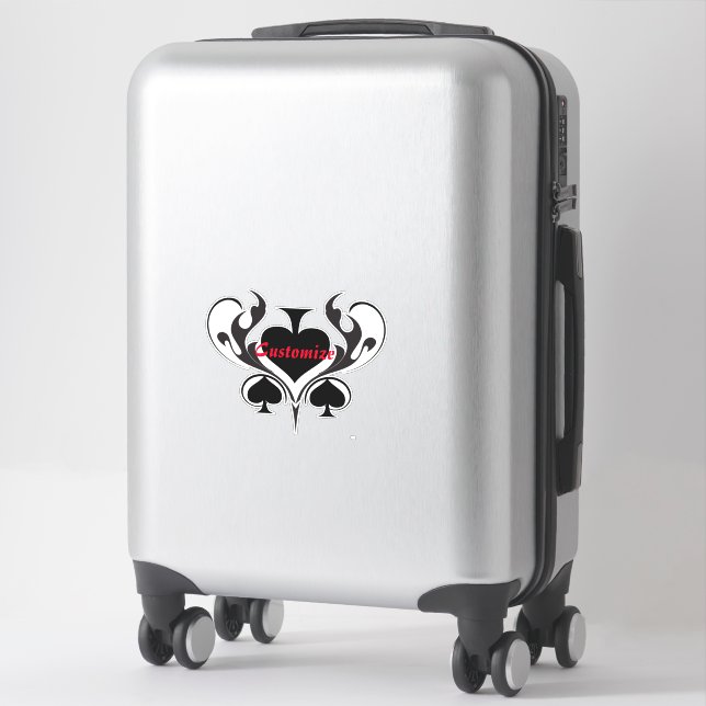 3 Black Spades Tribal Thunder_Cove  (Suitcase)