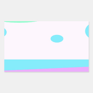 3 blue dots or 3 blue Moons? Rectangular Sticker