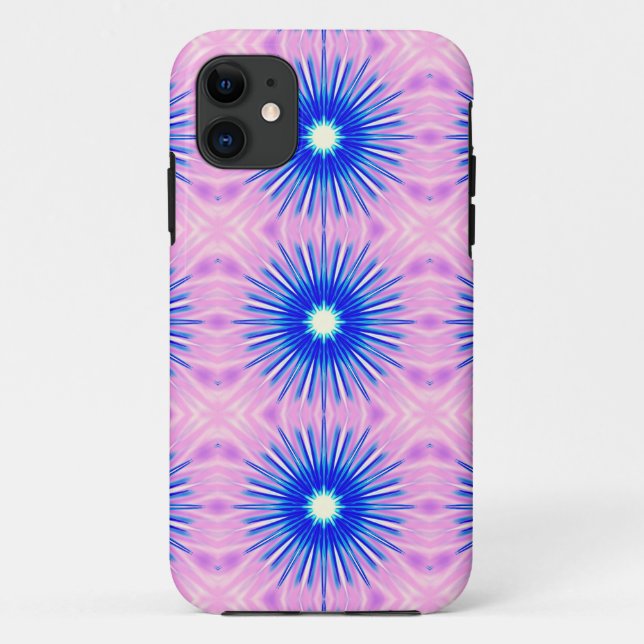 3 blue flowers Case-Mate iPhone case (Back)