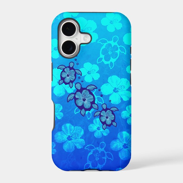 3 Blue Honu Turtles (Back)