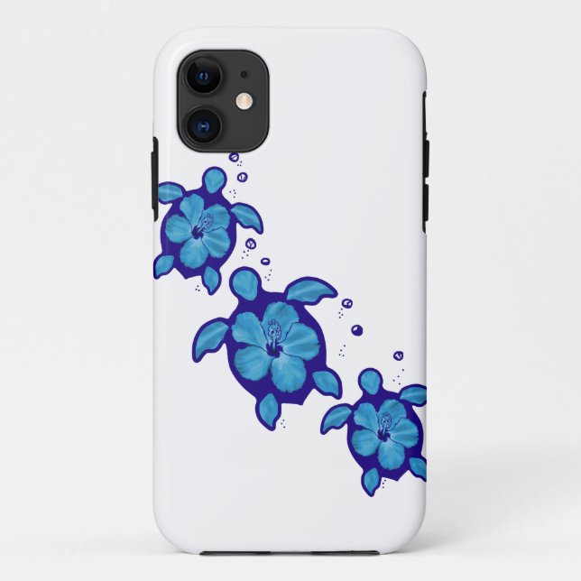3 Blue Honu Turtles Case-Mate iPhone Case (Back)