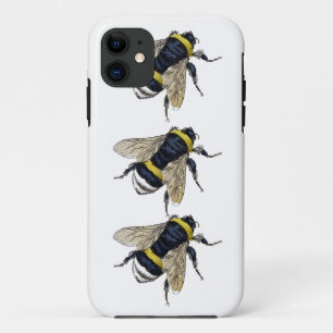 3 Bumble Bees Walking Be Unique Vintage Design iPhone 11 Case