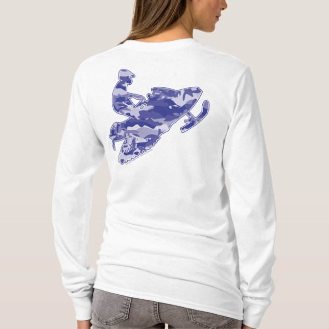 3-Camo-BLUE-Sledder T-Shirt (Back)