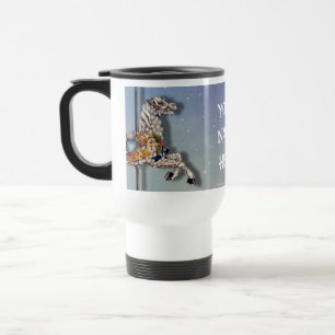 3 Carousel Horses Travel Mug