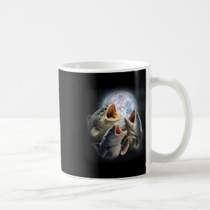 3 Catfish Howling At The Moon Funny Catfish Fishin Coffee Mug