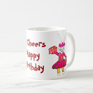 3 CHEERS HAPPY BIRTHDAY mug