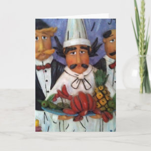 3 CHEF'S ALL OCCASION BLANK GREETING CARD