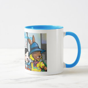 3 Chocolate Bunnies Unicorn Mug