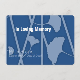 3 Choose Your Background Colour Memorial Service Invitation