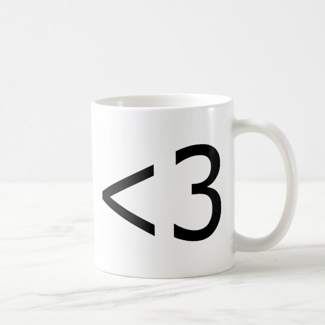 <3 COFFEE MUG (Right)