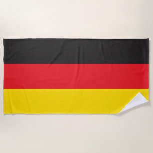 3 Colour Combination, Flag Beach Towel
