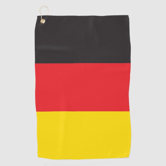 3 Colour Combination, Flag Golf Towel (Front)