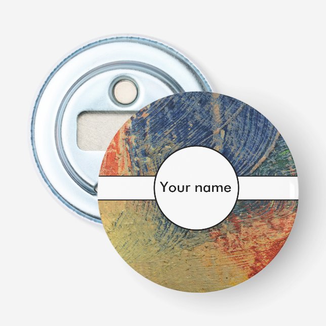 3 colours paint bottle opener (Front)