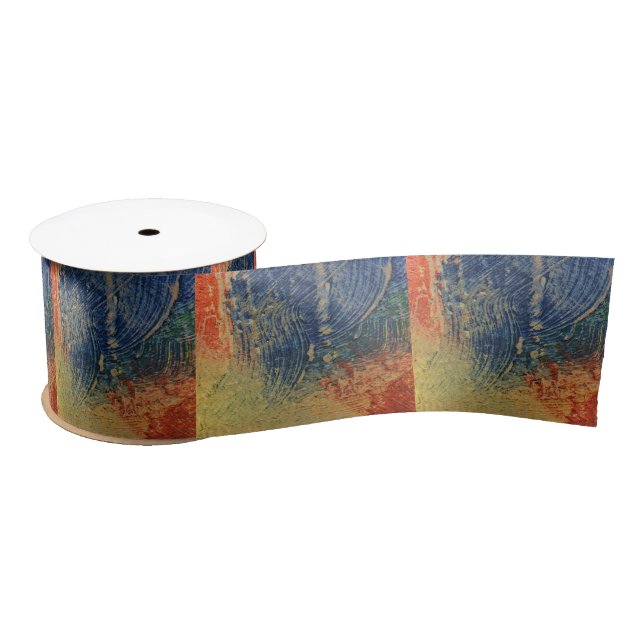 3 colours paint satin ribbon (Spool)