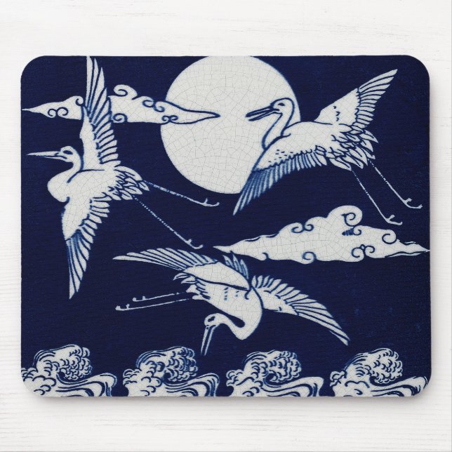 3 Cranes Mouse Mat (Front)