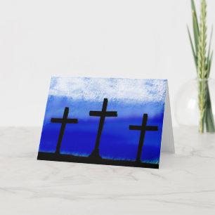 3 Crosses Holiday Card