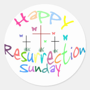 3 Crosses of Resurrection stickers