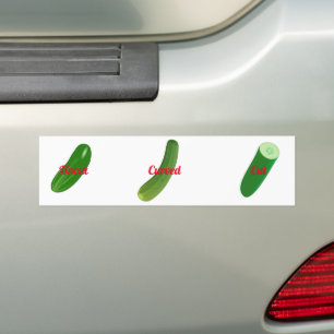 3 Cucumbers Thunder_Cove Bumper Sticker